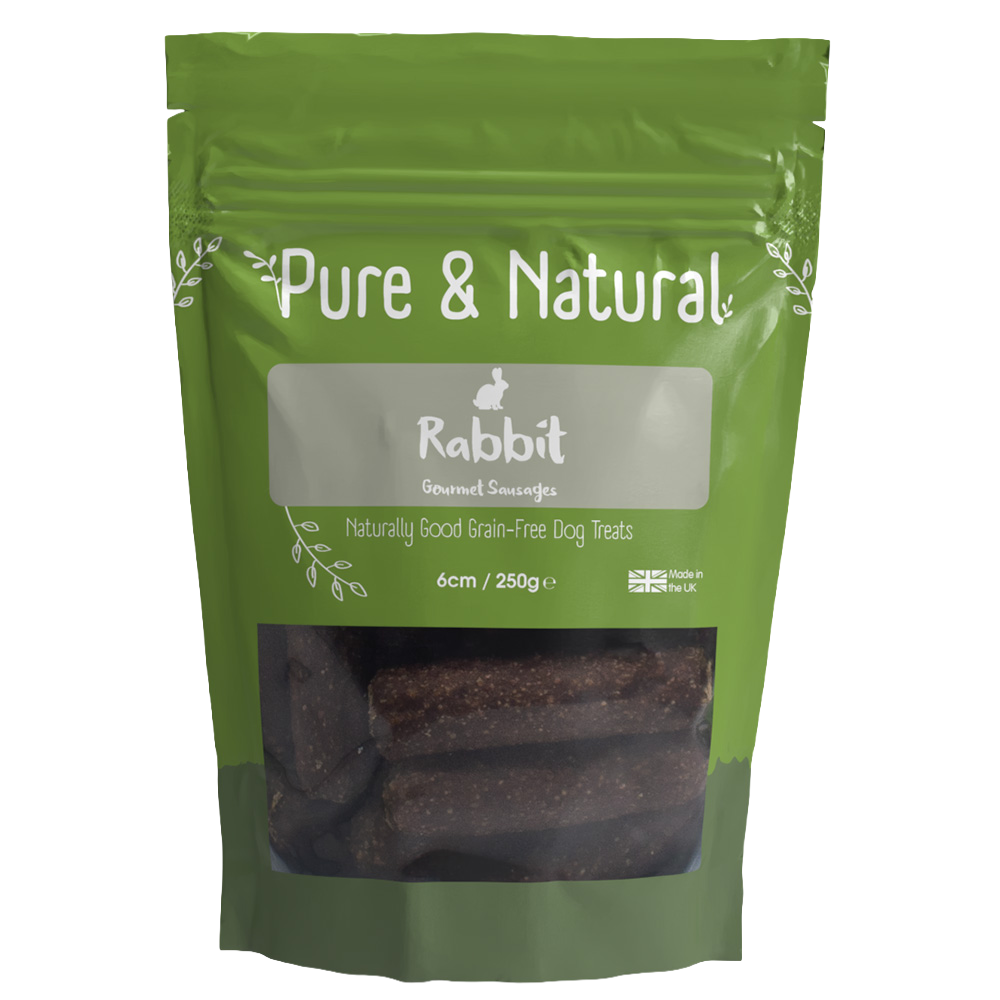 Pure & Natural Rabbit Gourmet Sausages 250g