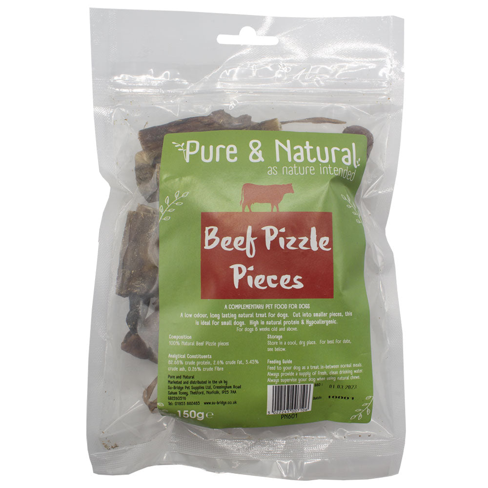 Pure & Natural Beef Pizzle Pieces - 150g