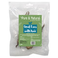 Pure & Natural Dried Goat Ears With Hair - 3pk