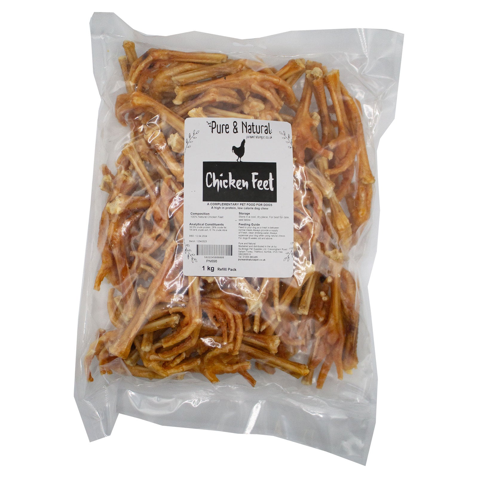 Pure & Natural Chicken Feet 1kg