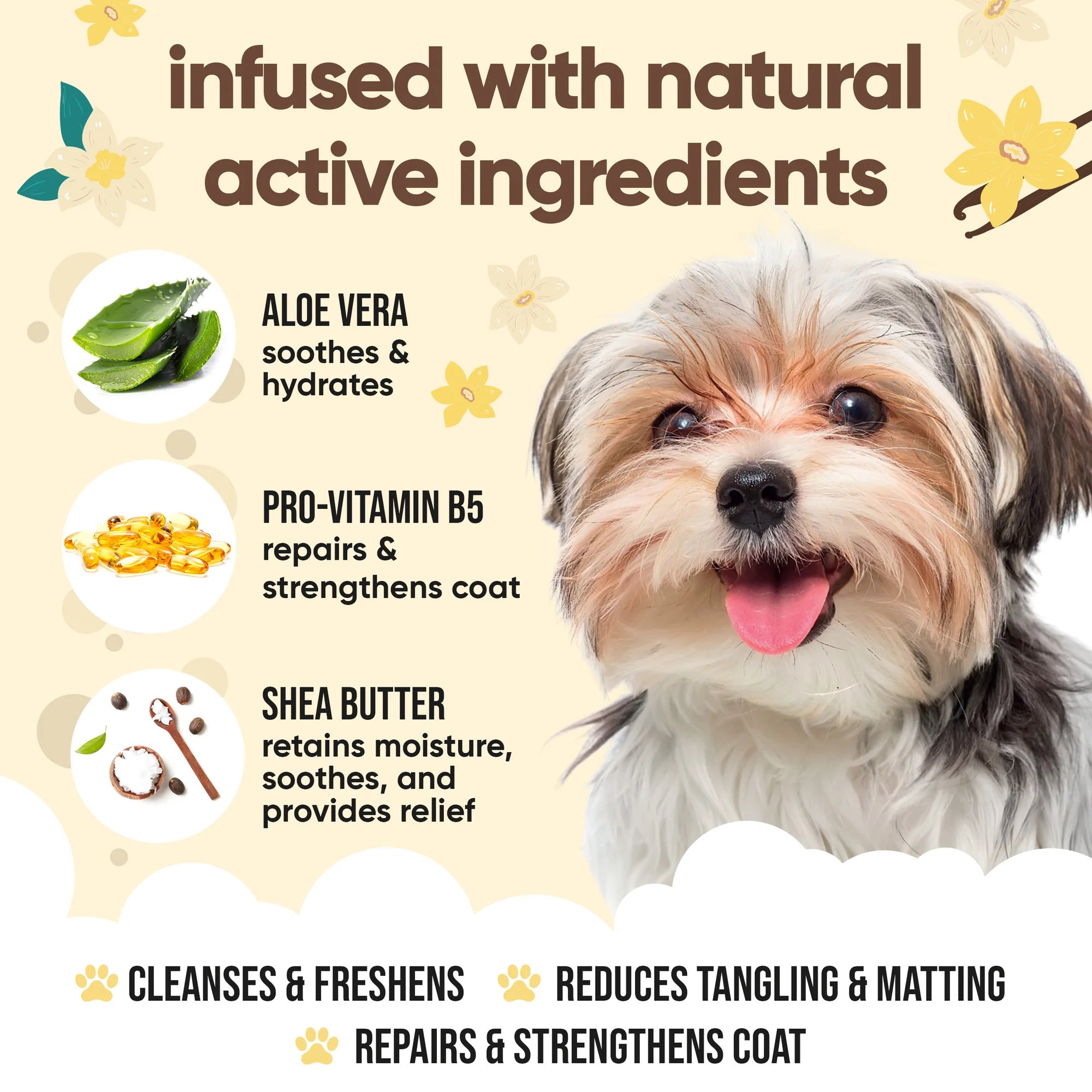 Buddycare Vanilla & Shea Butter Dog Shampoo - 500ml