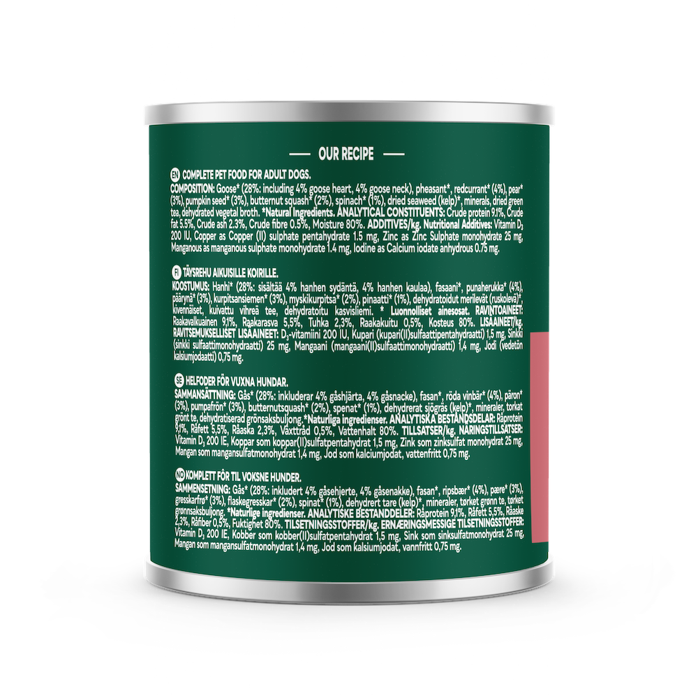 Nature’s Menu Country Hunter – Pheasant & Goose with Superfoods (600g)