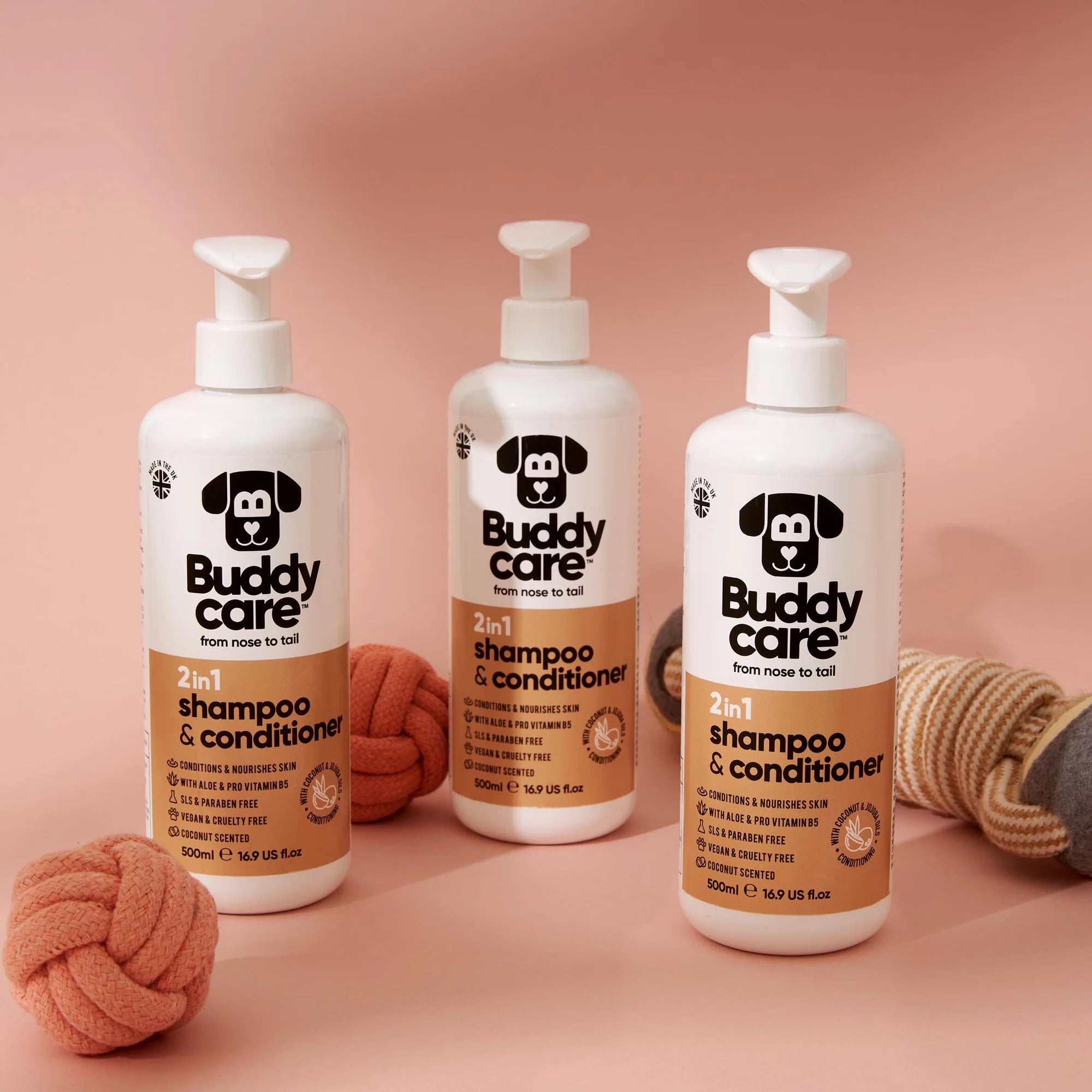 Buddycare 2-in-1 Shampoo & Conditioner - 500ml