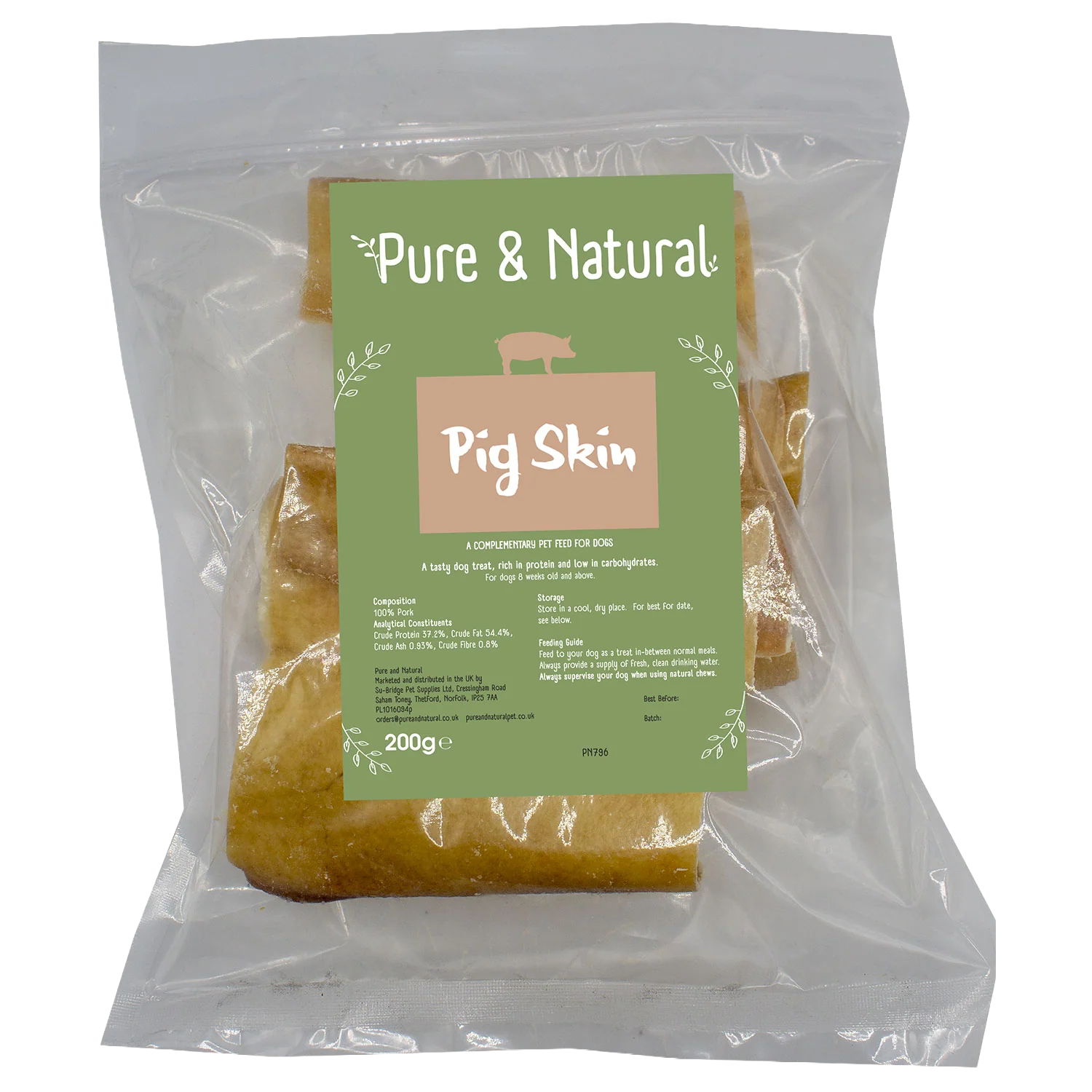 Pure & Natural Pig Skin 200g
