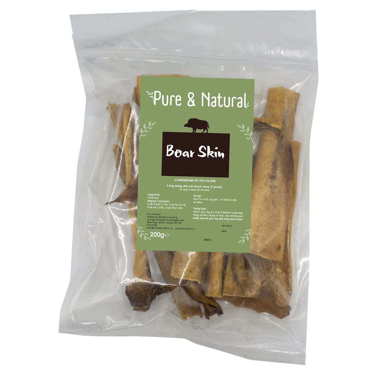 Pure & Natural Wild Boar Skin 200g