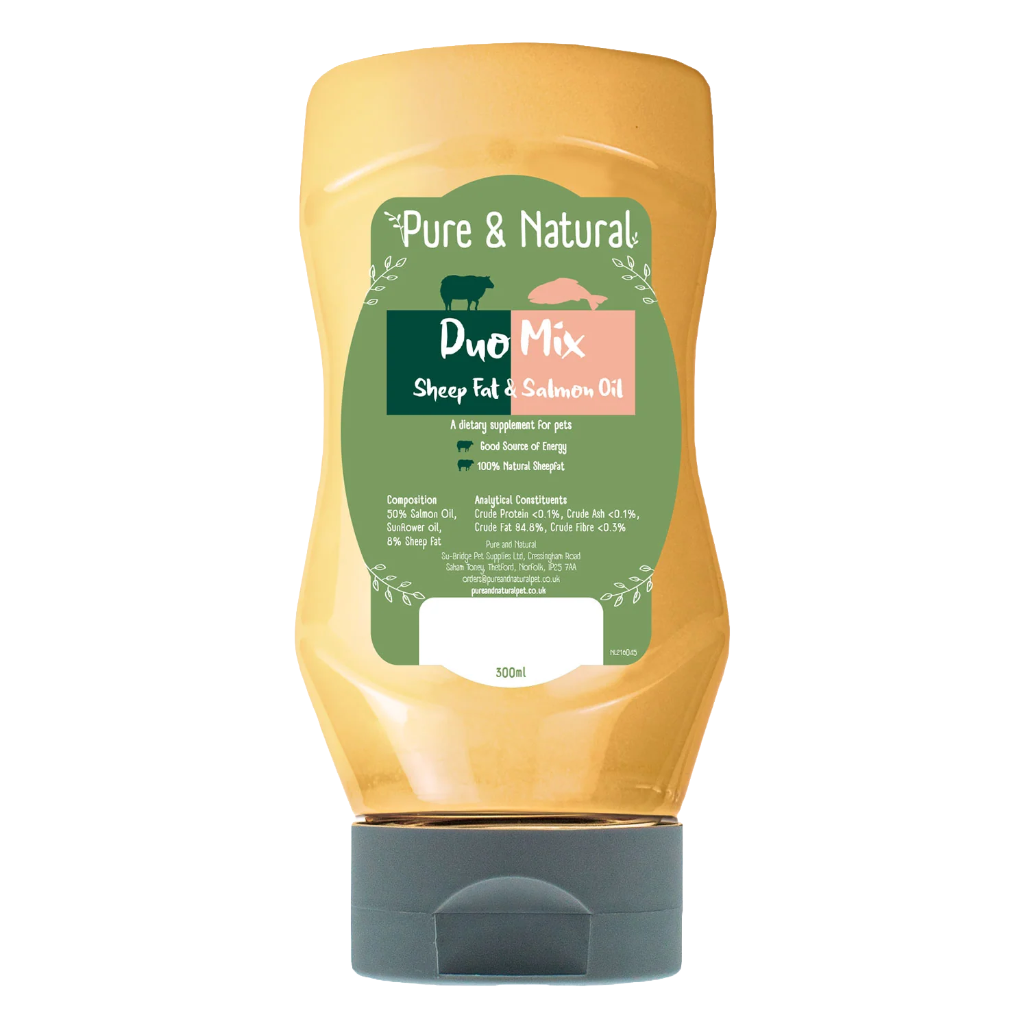 Pure & Natural Duo Mix Sheep Fat & Salmon Oil