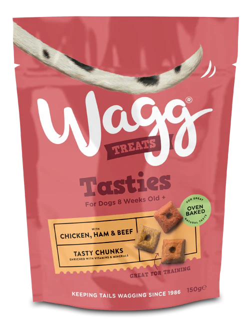 Wagg Tasty Chunks with Chicken, Ham & Beef 125g