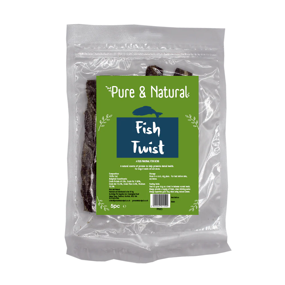 Pure & Natural Whitefish Twists - 5pk