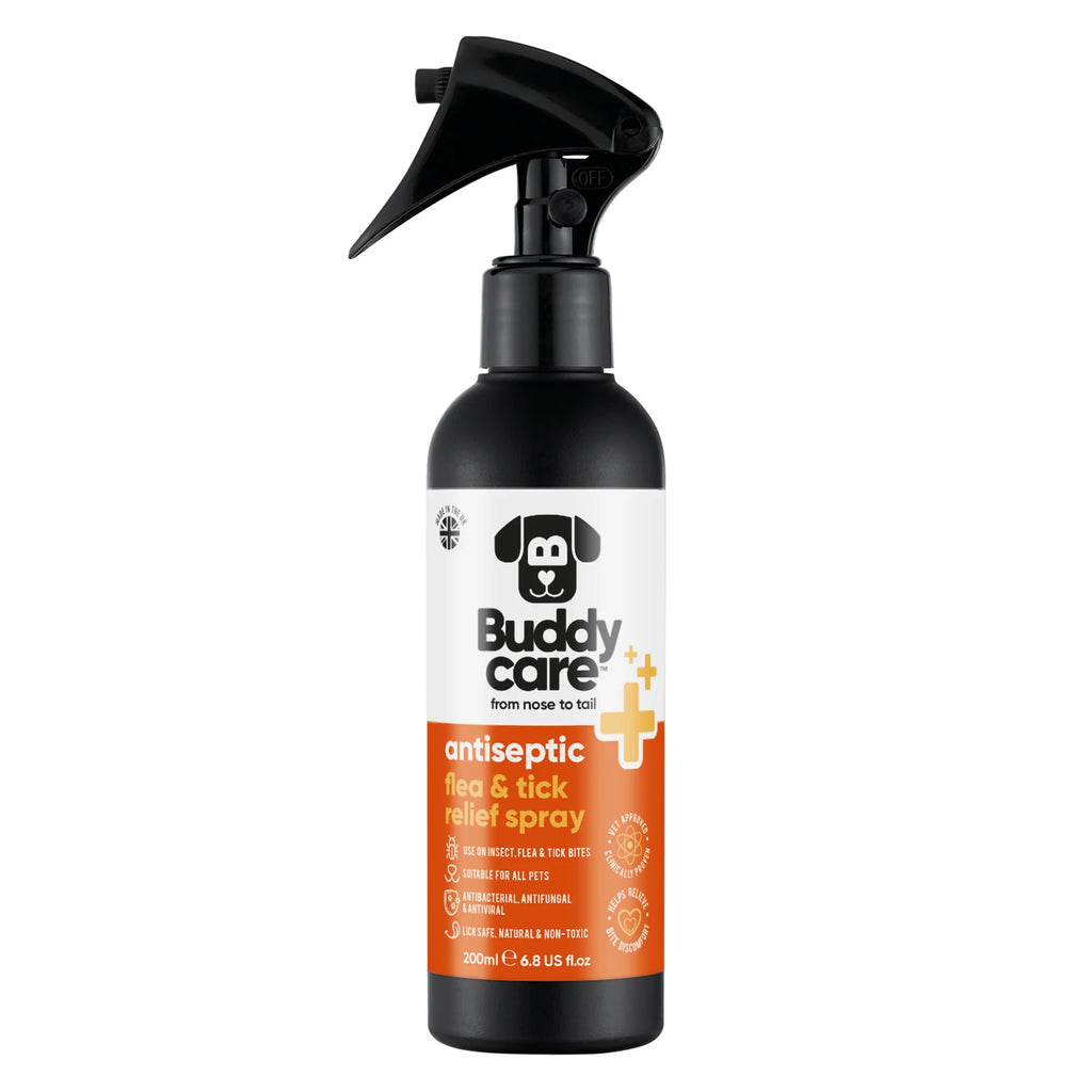 Buddycare Pet Antiseptic Flea & Tick Relief Spray - 200ml