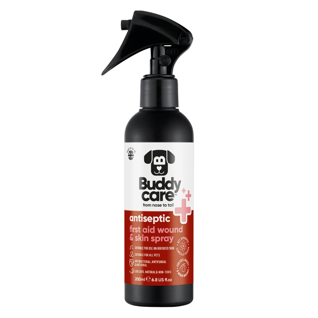 Buddycare Pet Antiseptic First Aid Wound & Skin Spray - 200ml