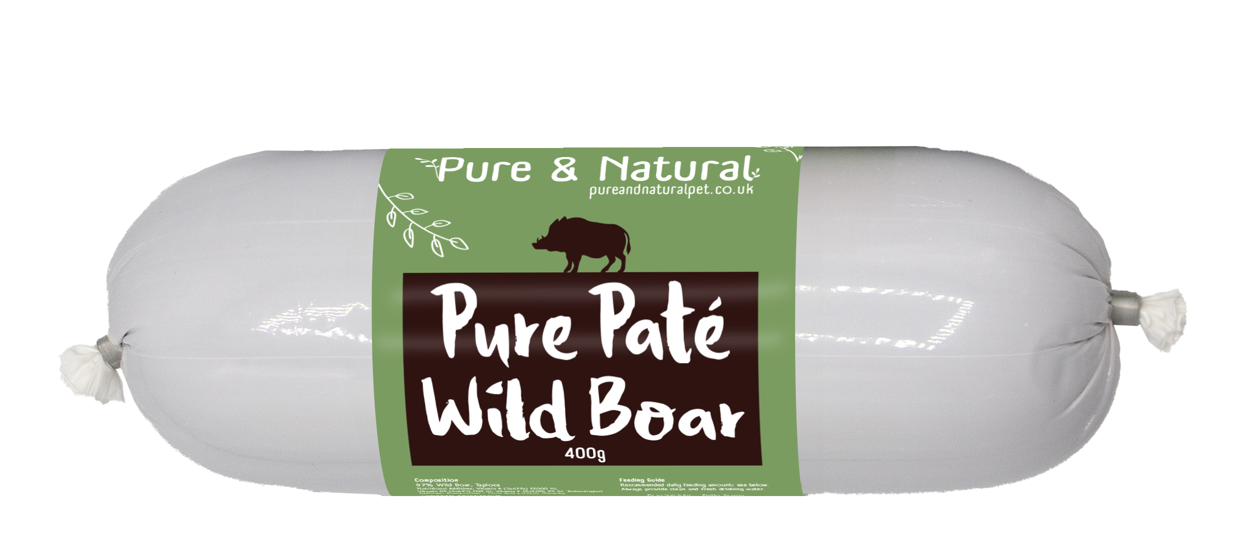 Pure & Natural Pure Pate Sausage Wild Boar